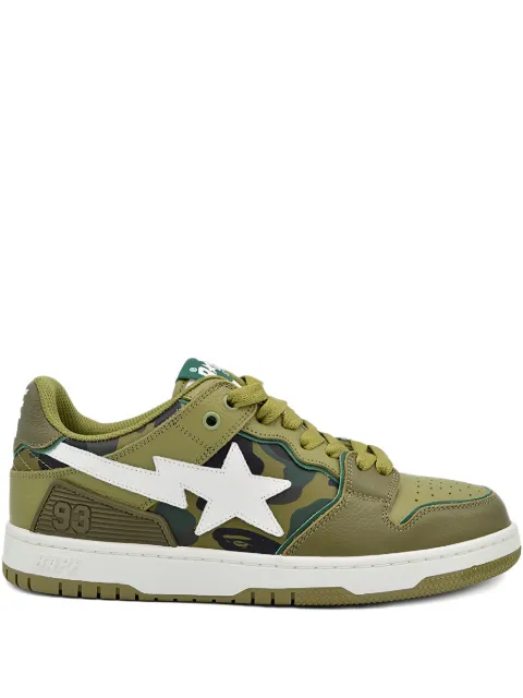 A BATHING APE® Sk8 Sta "Olive Drab/Green Camo" sneakers Green 001FWJ301026OLD