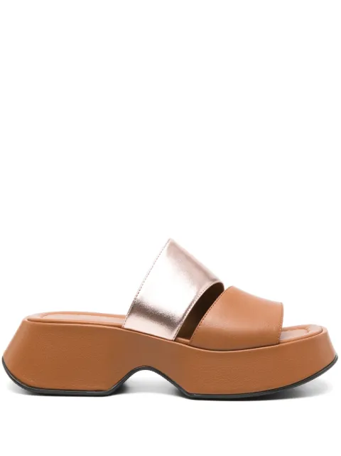 Vic Matie 55mm leather sandals Brown 1G3250DE02BQHB