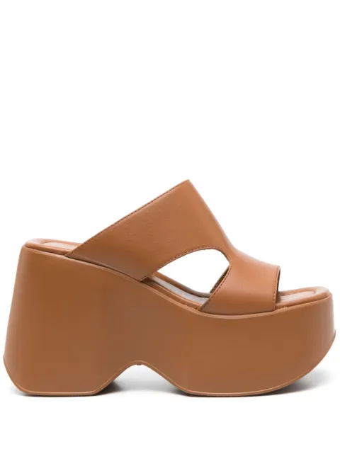 Vic Matie 100mm cut-out sandals Brown 1G3150DC06C070