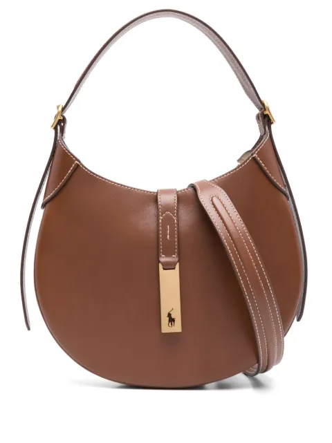 Polo Ralph Lauren small Polo ID shoulder bag Brown 428944017009