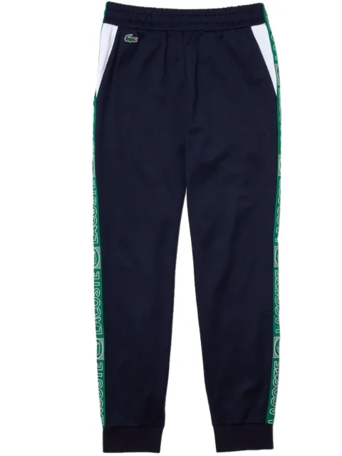 Lacoste logo-tape "Navy" track pants Blue XH087351