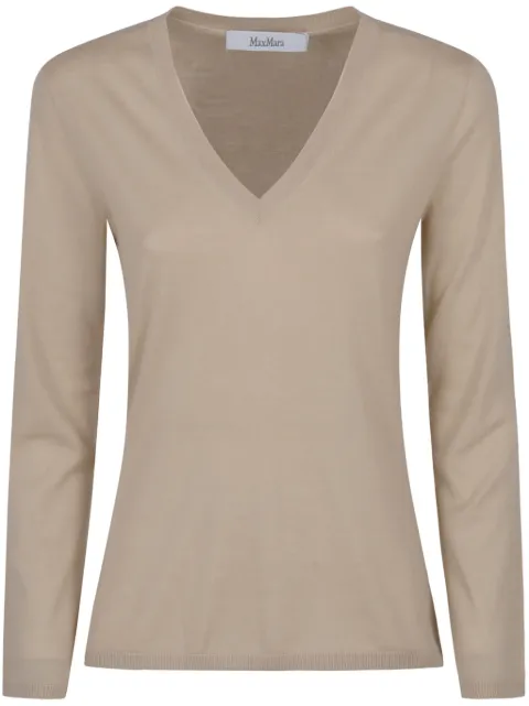 Max Mara v-neck top Neutrals 2511361131600