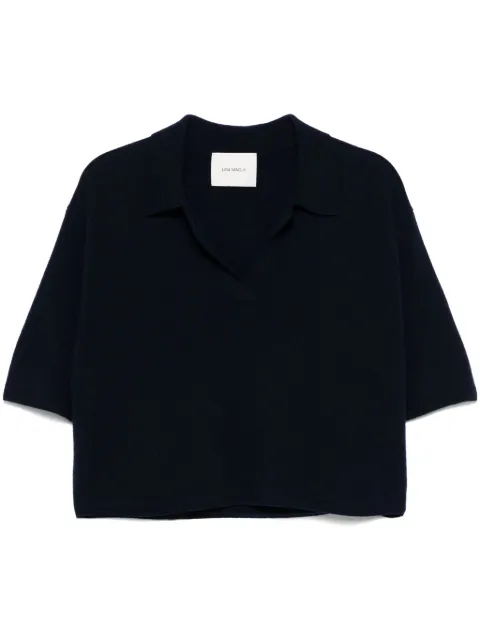 Lisa Yang Neela polo top Blue 2025103