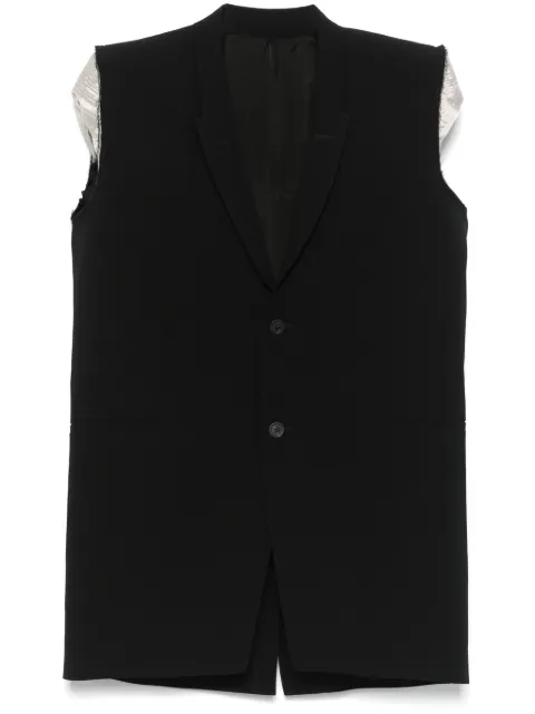 Rick Owens Dirt tailored vest Black RP01E7768WLP