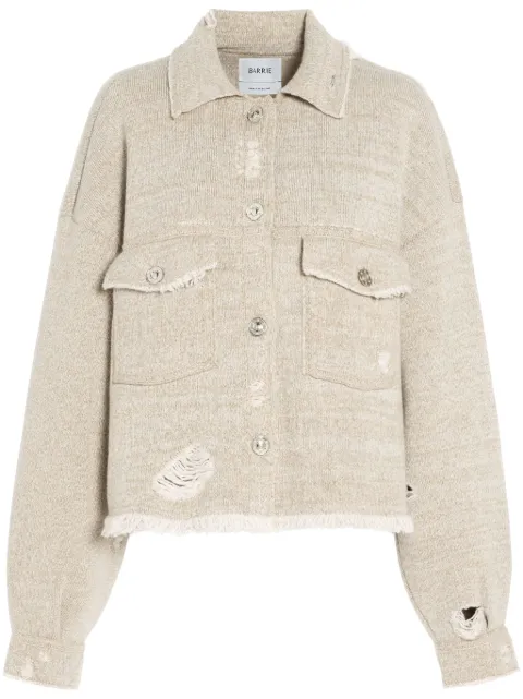 Barrie denim fringed jacket Neutrals C85258