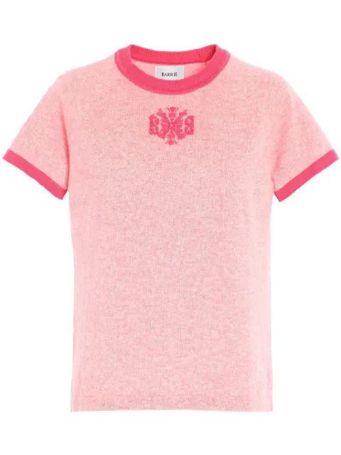 Barrie cashmere t-shirt Pink C104718