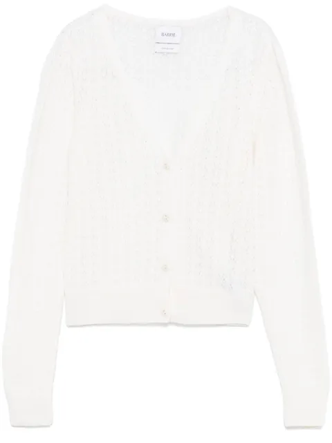 Barrie cashmere cardigan White C244287