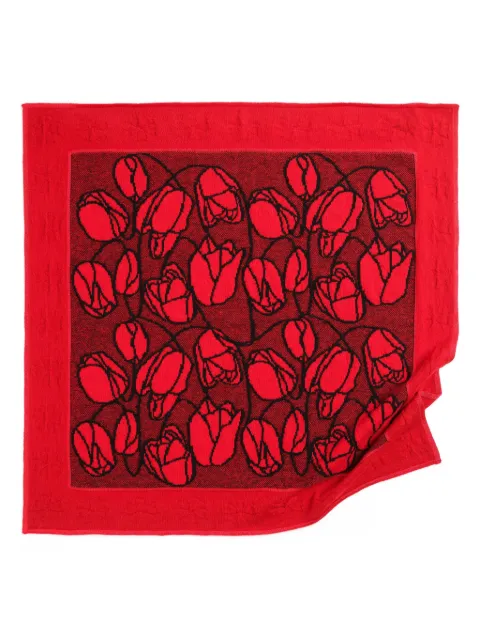 Barrie floral-motif scarf Red C287874
