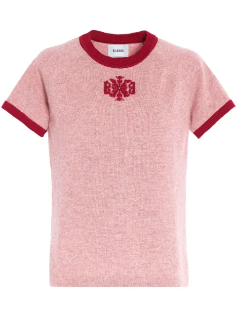 Barrie cashmere t-shirt Pink C104718