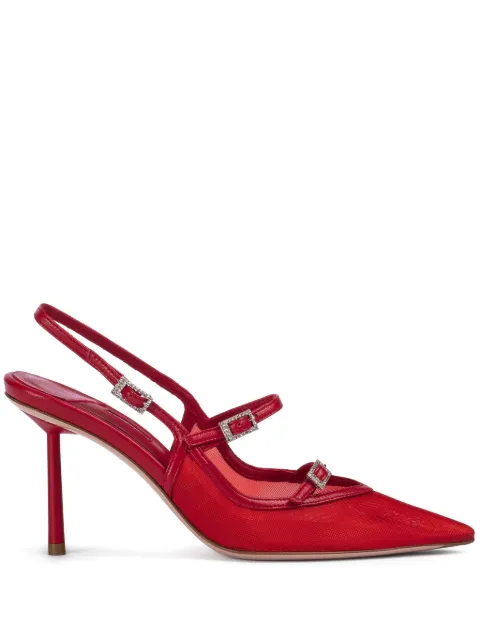 Le Silla 80mm Morgana slingback pumps Red 4293D080BXPPNEM