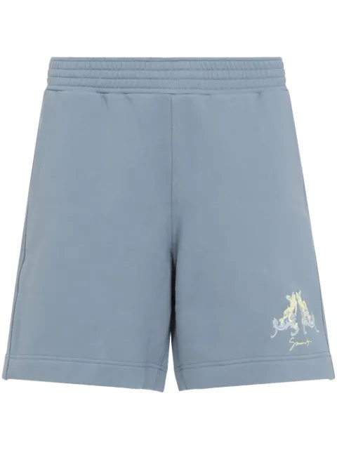 Givenchy Hubert Objects-embroidery shorts Blue BM515J3YPC
