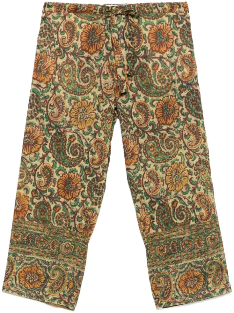 Valentino Garavani paisley-print trousers Green VRBM45AN3