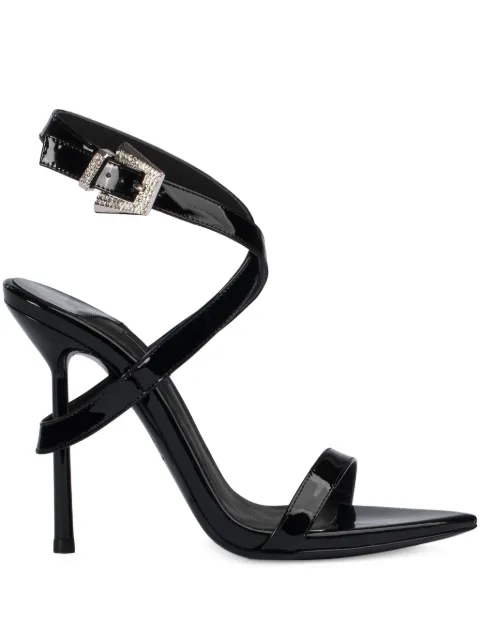Le Silla 110mm Tess sandals Black 5361D100BXPPKAB