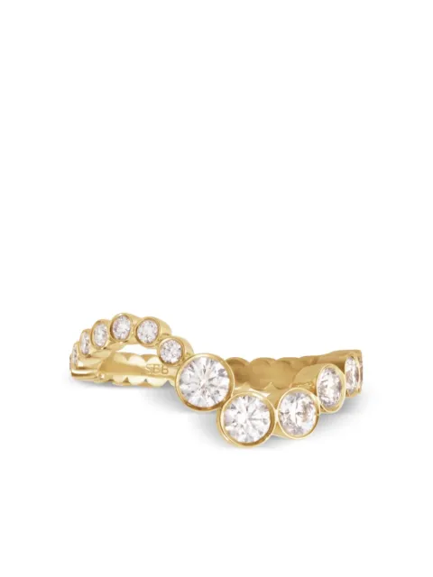 Sophie Bille Brahe 18kt recycled yellow gold Ensemble Ocean diamond ring Gold RRI47OCEWH52