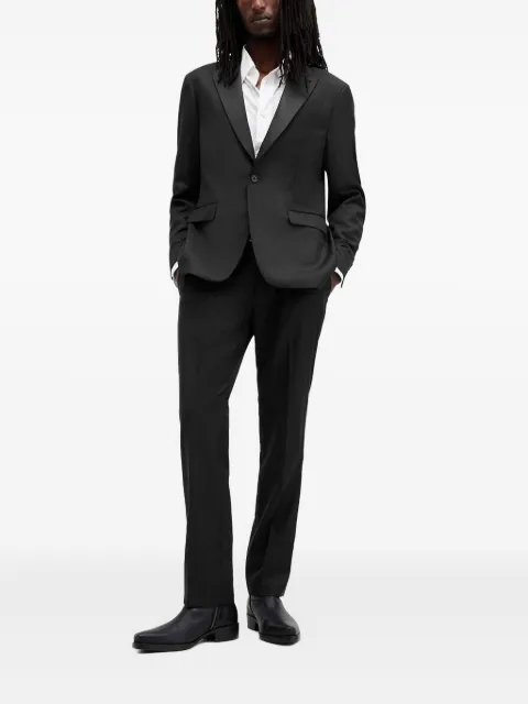 AllSaints panel-lapel single-breasted blazer Black M029QB