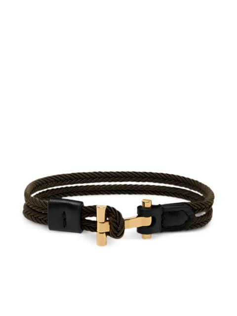 TOM FORD T logo-plaque bracelet Green JM100TLE001G