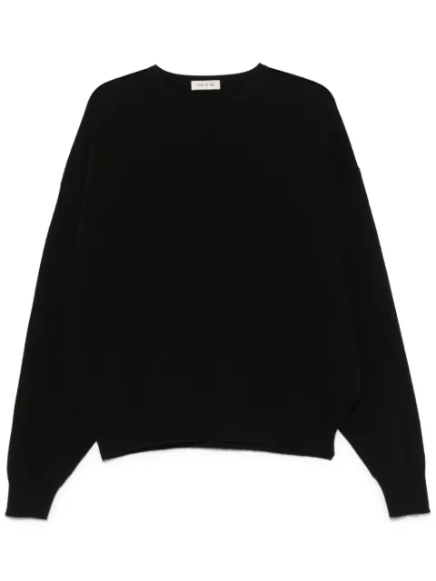 Fear Of God fine-knit crew-neck sweater Black FGE2202101LAW