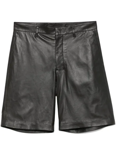 LEMAIRE leather shorts Brown PA1214LL0133