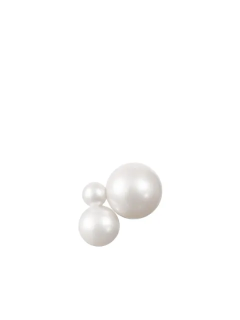 Sophie Bille Brahe 14K recycled yellow gold Petite Stellari freshwater pearl earring White EA24BW55FWL