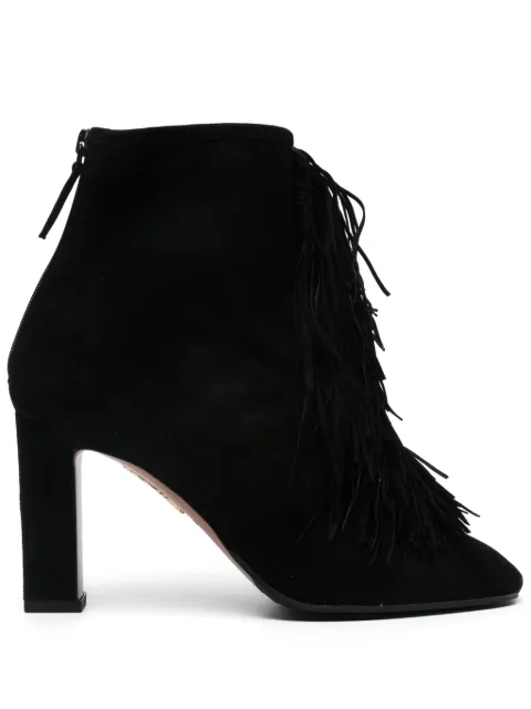 Aquazzura 85mm Gytane boots Black GYTMIDB0SUE