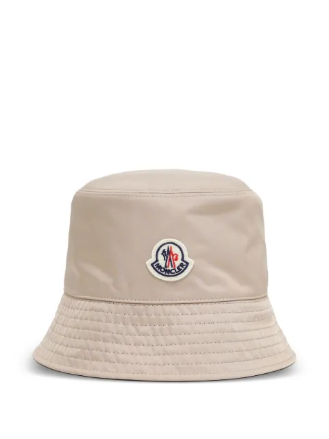 Moncler logo-patch bucket hat Neutrals K10933B000385988K