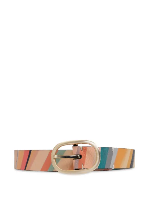Paul Smith striped belt Neutrals W1A5964CSWREV