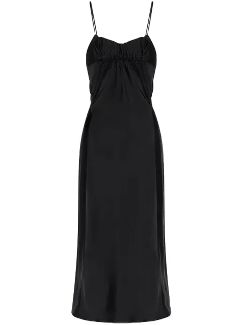 Jil Sander gathered-bustier midi dress Black J04CT0116J65022