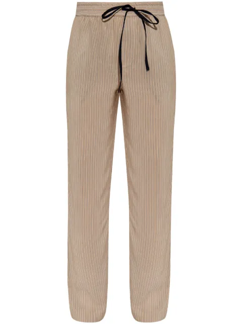 Victoria Beckham pleat-detail pyjama trousers Brown 1125WTR006041A