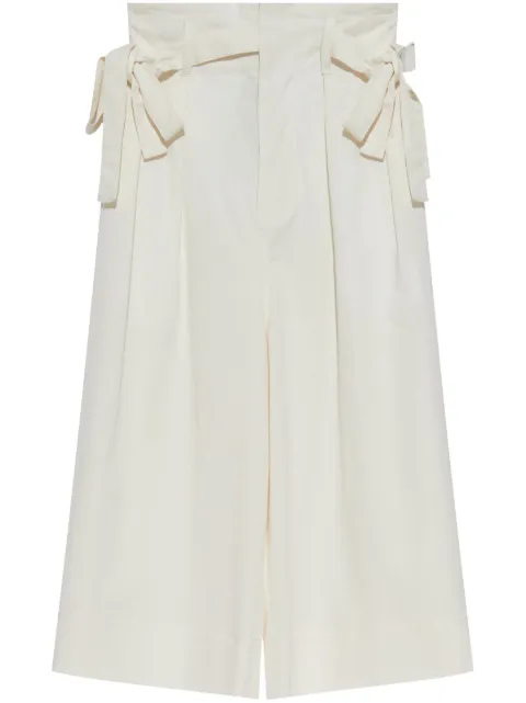 Fabiana Filippi bow-detail trousers White PAD265F342L1910000