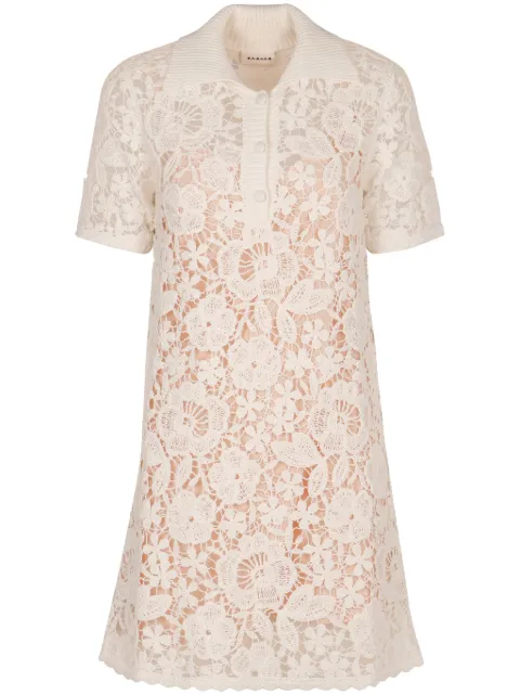 P.A.R.O.S.H. cotton mini dress Neutrals D550877COPPER