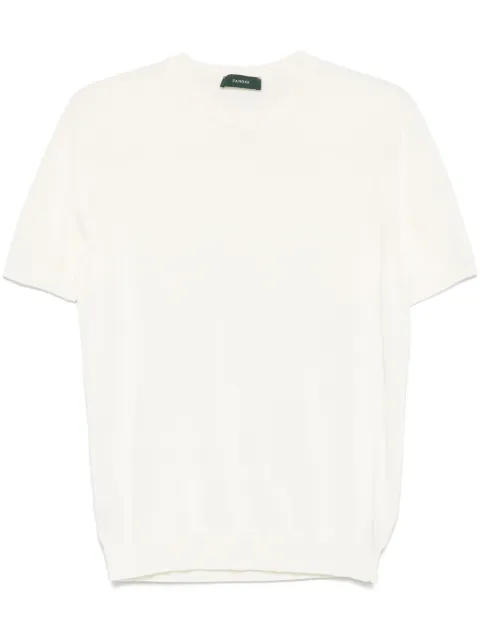 Zanone knitted T-shirt White 810144ZY318