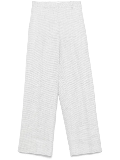Theory houndstooth-pattern trousers Grey O110320325P