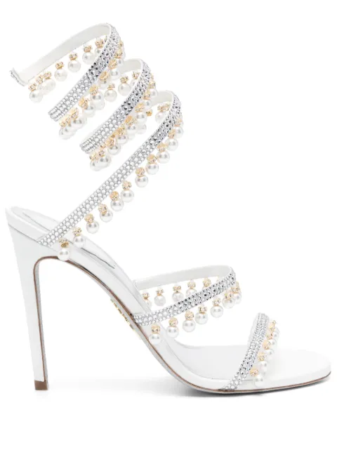 René Caovilla 105mm Chandelier sandals Silver C12380105