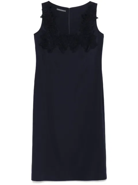 Alberta Ferretti corded-lace midi dress Blue A04331618