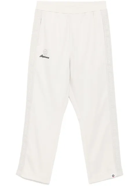 AAPE BY *A BATHING APE® moonface-logo track pants Grey APTB674XXO