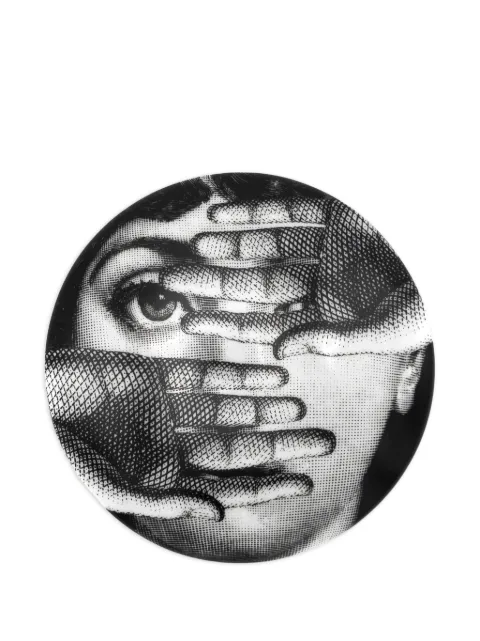 Fornasetti Tema e Variazioni 154 plate Black P30X154