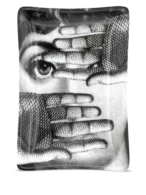 Fornasetti Tema e Variazioni n.154 ashtray Black P37X154
