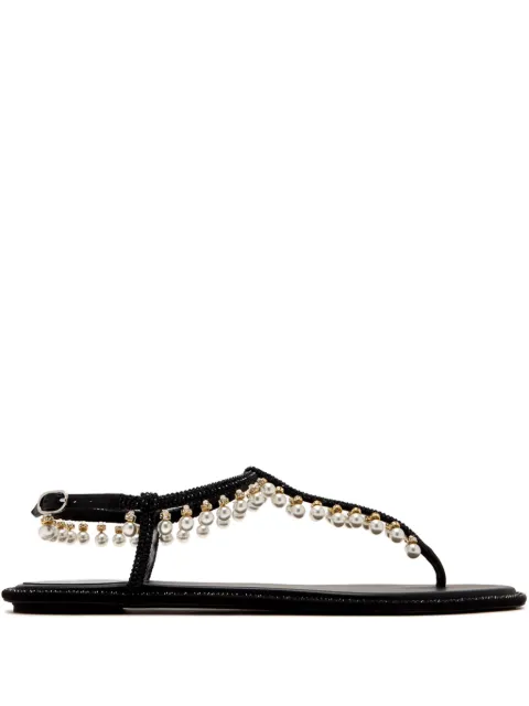 René Caovilla crystal-embellished sandals Black C12377010