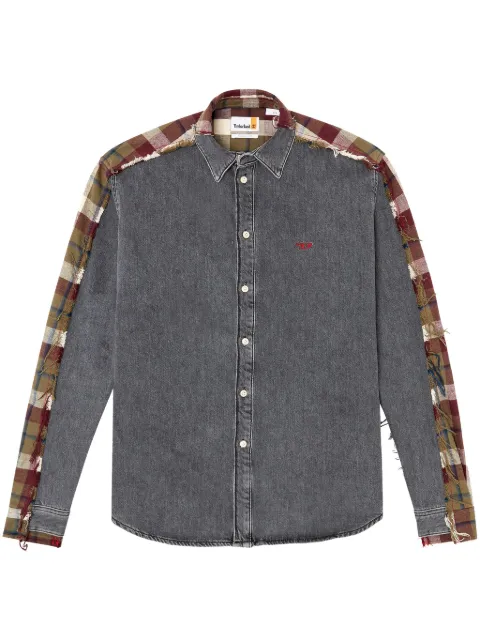 Diesel x Timberland checked shirt Grey P01490007BN