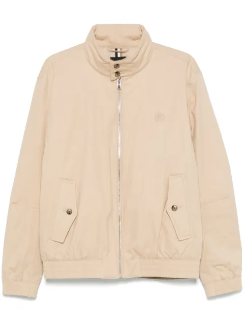 BOSS embroidered-double B bomber jacket Neutrals 50531233