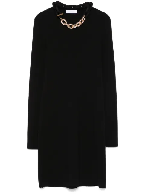 Rabanne chain-detailed mini dress Black 25PMRO066ML0308