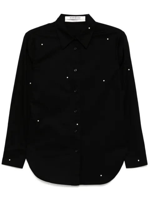Kimhekim pearl-embellished shirt Black PS25SH04BK