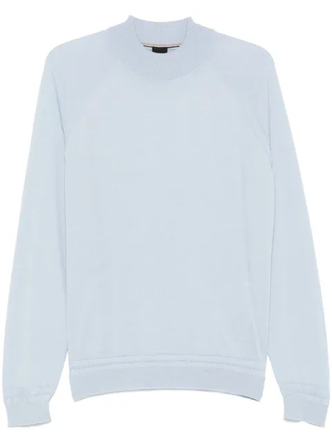BOSS seam-detail sweater Blue 50531154