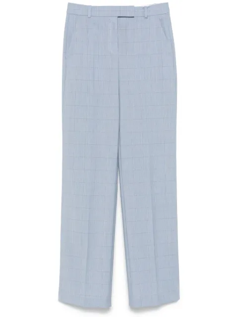 BOSS checked virgin wool trousers Blue 50534529