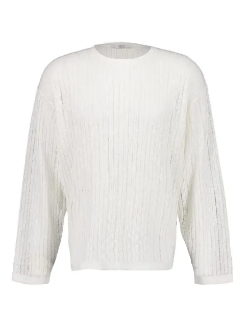 COMMAS pointelle knit sweater White K062