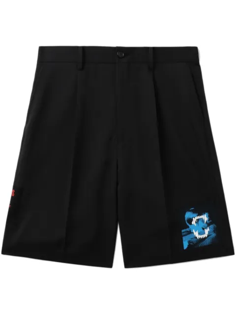 Undercover pressed-crease shorts Black UP1E4508