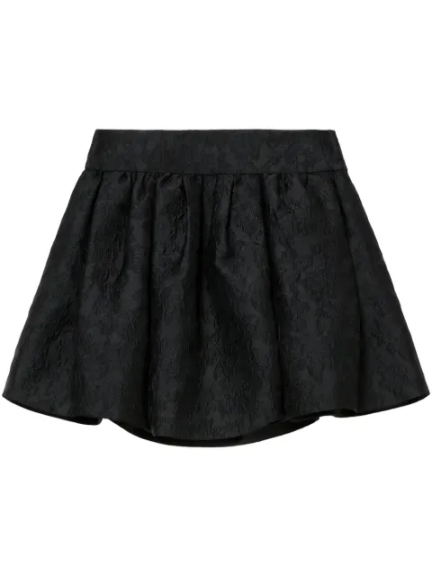 Juun.J jacquard mini skirt Black JW5327W03