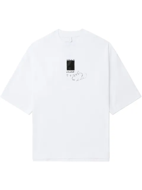 Doublet logo-print T-shirt White 25SS31CS369