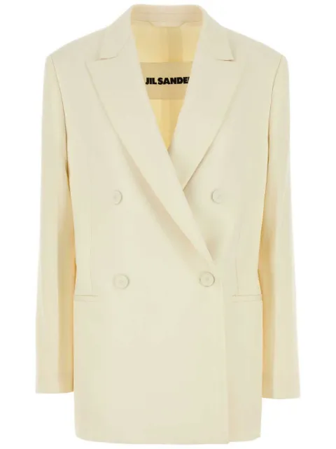 Jil Sander wool double-breasted blazer Neutrals J01BN0133J40021