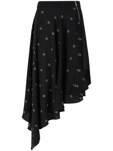 Givenchy asymmetrical skirt Black BW40QY14W4POLYESTER